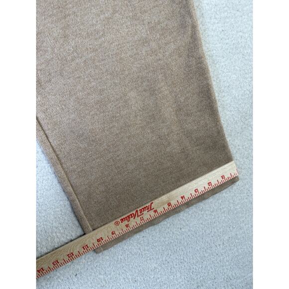 Zara Pants Womens Large Brown Tan Baggy Wide Leg Pull On Soft Knit Y2K Boho - Picture 9 of 16